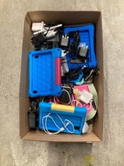 Lot 200  
            Edinburgh SR34 - Delivery Only 

                
QUANTITY OF TECH & GAMING  ITEMS TO INCLUDE BLUE STAND CASE FOR CHILD'S TABLET: L...