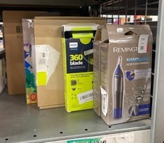 Lot 230  
            Edinburgh SR34 - Delivery Only 

                
QUANTITY OF HEALTH & BEAUTY ITEMS TO INCLUDE REMINGTON HAIR TRIMMER FOR MEN, NOSE...