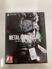 Lot 288  
            Edinburgh SR34 - Delivery Only 

                
METAL GEAR SOLID DELTA SNAKE EATER DELUXE EDITION - PS5. 18+ ID REQUIRED: LOCATIO...
