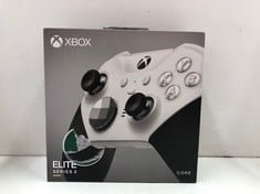 Lot 296  
            Edinburgh SR34 - Delivery Only 

                
XBOX ELITE BLUETOOTH WIRELESS CONTROLLER SERIES 2 - CORE EDITION (WHITE) FOR PC, ...