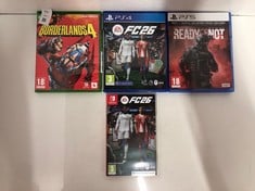 Lot 308  
            Edinburgh SR34 - Delivery Only 

                
QUANTITY OF TECH & GAMING ITEMS TO INCLUDE READY OR NOT - DAY ONE EDITION - PS5 1...