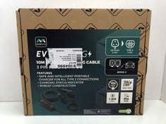 Lot 30  
            Edinburgh SR34 - Delivery Only 

                
MASTERPLUG EV CHARGING CABLE FOR ELECTRIC AND HYBRID VEHICLES, 10 METRES, MODE 2,...