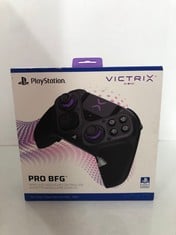 Lot 311  
            Edinburgh SR34 - Delivery Only 

                
VICTRIX PROCON BFG WIRELESS CONTROLLER FOR PS5, PS4, PC.: LOCATION - D