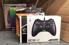 Lot 321  
            Edinburgh SR34 - Delivery Only 

                
QUANTITY OF TECH & GAMING ITEMS TO INCLUDE MSI FORCE GC20 V2 WIRED PC GAMEPAD CON...