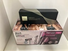 Lot 334  
            Edinburgh SR34 - Delivery Only 

                
SHARK FLEXFUSION + STRAIGHT 5 IN 1 +  GHD PLATINUM+ HAIR STRAIGHTENER & PROFESSIO...