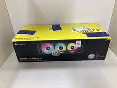 Lot 335  
            Edinburgh SR34 - Delivery Only 

                
CORSAIR ICUE H150I ELITE CAPELLIX XT LIQUID CPU COOLER - THREE AF120 RGB ELITE FA...