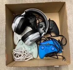 Lot 352  
            Edinburgh SR34 - Delivery Only 

                
QUANTITY OF TECH & GAMING ITEMS TO INCLUDE TURTLE BEACH AFTERGLOW WAVE XBOX CONTR...