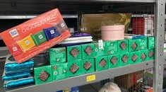 Lot 366  
            Edinburgh SR34 - Delivery Only 

                
QUANTITY OF FOOD & DRINK ITEMS TO INCLUDE CADBURY DAIRY MILK CHOCOLATE LITTLE BAR...