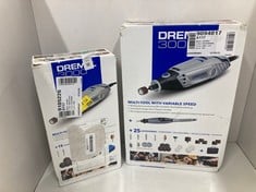 Lot 402  
            Edinburgh SR34 - Delivery Only 

                
DREMEL 3000 ROTARY TOOL 130 W, MULTI TOOL VARIABLE SPEED 10.000-33.000 RPM + DREM...