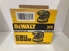 Lot 415  
            Edinburgh SR34 - Delivery Only 

                
DEWALT XR PALM SANDER 18 + ID REQUIRED : LOCATION - G