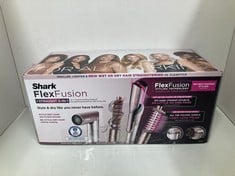 Lot 472  
            Edinburgh SR34 - Delivery Only 

                
SHARK FLEXFUSION MULTI-STYLER HAIR DRYER & CERAMIC STRAIGHTENER, NO HEAT DAMAGE, ...