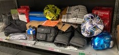 Lot 491  
            Edinburgh SR34 - Delivery Only 

                
QUANTITY OF SPORTS & EXERCISE ITEMS TO INCLUDE HY-PRO UEFA CHAMPIONS LEAGUE FOOTB...