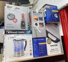 Lot 51  
            Edinburgh SR34 - Delivery Only 

                
QUANTITY OF KITCHEN & APPLIANCES ITEMS TO INCLUDE RUSSELL HOBBS STEAM IRON [3100W...