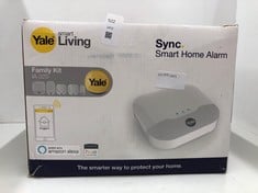 Lot 522  
            Edinburgh SR34 - Delivery Only 

                
YALE IA-320 SYNC SMART HOME ALARM 6 PIECE KIT. INCLUDES SYNC ALARM HUB, EXTERNAL ...