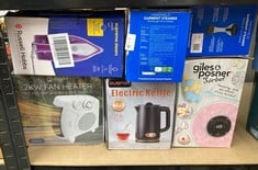 Lot 56  
            Edinburgh SR34 - Delivery Only 

                
QUANTITY OF KITCHEN & APPLIANCES ITEMS TO INCLUDE RUSSELL HOBBS SUPREME STEAM IRO...