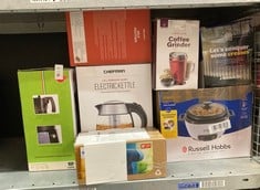 Lot 593  
            Edinburgh SR34 - Delivery Only 

                
QUANTITY OF KITCHEN & APPLIANCES ITEMS TO INCLUDE WECOOK LUCCIA ALUMINIUM COFFEE ...