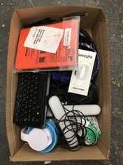 Lot 110  
            Edinburgh SR24 - Delivery Only 

                
QUANTITY OF TECH & GAMING ITEMS TO INCLUDE TRUST BLACK 24089 KEYBOARD: LOCATION -...