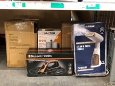 Lot 129  
            Edinburgh SR24 - Delivery Only 

                
QUANTITY OF KITCHEN & APPLIANCES ITEMS TO INCLUDE RUSSELL HOBBS STEAM IRON - COPP...