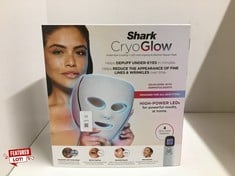 Lot 13  
            Edinburgh SR24 - Delivery Only 

                
SHARK CRYOGLOW LED FACE MASK WITH UNDER-EYE COOLING, ANTI-AGEING & BLEMISH REPAIR...