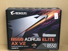 Lot 143  
            Edinburgh SR24 - Delivery Only 

                
GIGABYTE B550 AORUS ELITE AX V2 MOTHERBOARD - SUPPORTS AMD RYZEN 5000 SERIES AM4 ...