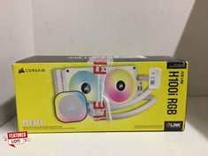 Lot 14  
            Edinburgh SR24 - Delivery Only 

                
CORSAIR ICUE LINK H100I RGB LIQUID CPU COOLER - 240MM AIO - QX120 RGB FANS - FITS...