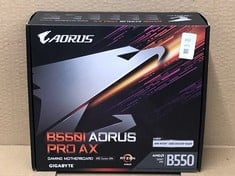 Lot 152  
            Edinburgh SR24 - Delivery Only 

                
GIGABYTE B550I AORUS PRO AX MOTHERBOARD - SUPPORTS AMD RYZEN 5000 SERIES AM4 CPUS...