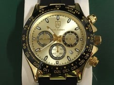 Lot 15  
            Edinburgh SR24 - Delivery Only 

                
FRANK SCHMIDT MENS WATCH GOLD COLOURED DIAL 44MM FACE : LOCATION - RACK A