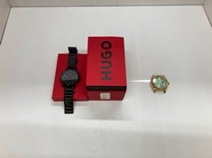 Lot 187  
            Edinburgh SR24 - Delivery Only 

                
HUGO ANALOGUE QUARTZ WATCH FOR MEN FIRST COLLECTION WITH BLACK STAINLESS STEEL BR...