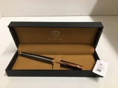 Lot 21  
            Edinburgh SR24 - Delivery Only 

                
RUCKSTUHL LUXURY STAINLESS STEEL PEN ON GIFT BOX: LOCATION - RACK A