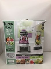 Lot 284  
            Edinburgh SR24 - Delivery Only 

                
NINJA FOODI POWER NUTRI BLENDER 2-IN-1, BLEND SMOOTHIE BOWLS, THICK SPREADS & FRO...