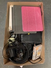 Lot 312  
            Edinburgh SR24 - Delivery Only 

                
QUANTITY OF TECH AND GAMING TO INCLUDE MICROSOFT TABLET KEYBOARD: LOCATION - RACK E