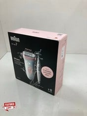 Lot 318  
            Edinburgh SR24 - Delivery Only 

                
BRAUN SILK-ÉPIL 7 EPILATOR WITH WIDE HEAD FOR EASY HAIR REMOVAL, BRAUN EPILATOR F...