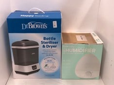 Lot 331  
            Edinburgh SR24 - Delivery Only 

                
FRIDA BABY 3-IN-1 COOL MIST HUMIDIFIER FOR BABY | DIFFUSER + NIGHTLIGHT, BABY HUM...