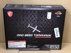 Lot 382  
            Edinburgh SR24 - Delivery Only 

                
MAG B550 TOMAHAWK AMD MOTHERBOARD: LOCATION - RACK H