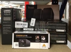 Lot 389  
            Edinburgh SR24 - Delivery Only 

                
QUANTITY OF TV & AUDIO ITEMS TO INCLUDE BEHRINGER POWERPLAY P2 ULTRA-COMPACT PERS...