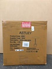 Lot 402  
            Edinburgh SR24 - Delivery Only 

                
ASTLEY VOIRE SIDE TABLE: LOCATION - RACK H