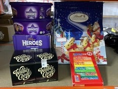Lot 406  
            Edinburgh SR24 - Delivery Only 

                
QUANTITY OF FOOD & DRINK ITEMS TO INCLUDE TONY'S CHOCOLONELY RAINBOW TASTING PACK...