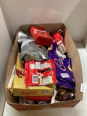 Lot 415  
            Edinburgh SR24 - Delivery Only 

                
QUANTITY OF FOOD & DRINK ITEMS TO INCLUDE KITKAT CHUNKY MILK CHOCOLATE BAR MULTIP...