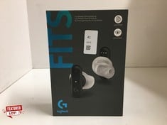 Lot 41  
            Edinburgh SR24 - Delivery Only 
                
LOGITECH G FITS TRUE WIRELESS GAMING EARBUDS, CUSTOM MOULDED FIT, LIGHTSPEED + BL...
