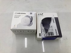 Lot 478  
            Edinburgh SR24 - Delivery Only 

                
AUDIO-TECHNICA SQ1TW WIRELESS EARBUDS WHITE + CMT BY NOTHING EARBUDS: LOCATION - ...
