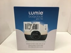 Lot 47  
            Edinburgh SR24 - Delivery Only 
                
LUMIE BODYCLOCK GLOW 150 - WAKE-UP LIGHT ALARM CLOCK WITH 10 SOUNDS AND SLEEP SUN...
