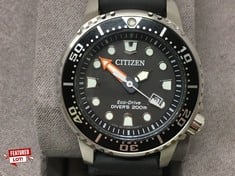 Lot 48  
            Edinburgh SR24 - Delivery Only 
                
CITIZEN PROMASTER DIVER MENS SOLAR WATCH ORIGINAL RRP £180: LOCATION - RACK A