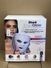 Lot 50  
            Edinburgh SR24 - Delivery Only 
                
SHARK CRYOGLOW LED FACE MASK WITH UNDER-EYE COOLING, ANTI-AGEING & BLEMISH REPAIR...