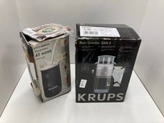 Lot 526  
            Edinburgh SR24 - Delivery Only 

                
KRUPS BURR GRINDER GVX2  + DUALIT BLACK CREATE BARISTA STYLE DRINKS AT HOME : LOC...