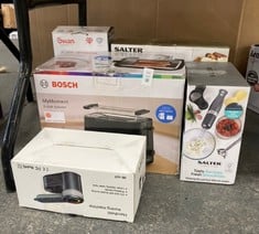 Lot 533  
            Edinburgh SR24 - Delivery Only 

                
QUANTITY OF KITCHEN & APPLIANCES ITEMS TO INCLUDE SWAN PROSTEAM GARMENT STEAMER P...