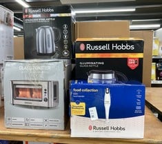 Lot 534  
            Edinburgh SR24 - Delivery Only 

                
QUANTITY OF KITCHEN & APPLIANCES ITEMS TO INCLUDE RUSSELL HOBBS FOOD COLLECTION E...
