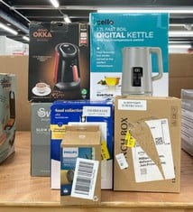 Lot 535  
            Edinburgh SR24 - Delivery Only 

                
QUANTITY OF KITCHEN & APPLIANCES ITEMS TO INCLUDE PHILIPS FABRIC SHAVER, QUICK AN...