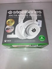 Lot 578  
            Edinburgh SR24 - Delivery Only 

                
STEELSERIES ARCTIS NOVA 5X WIRELESS MULTI-SYSTEM GAMING HEADSET — WHITE: LOCATION...