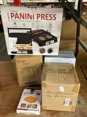 Lot 580  
            Edinburgh SR24 - Delivery Only 

                
QUANTITY OF  ITEMS TO INCLUDE NETTA PANINI MAKER & HEALTH GRILL - SANDWICH TOASTE...