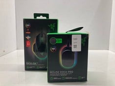 Lot 590  
            Edinburgh SR24 - Delivery Only 

                
RAZER MOUSE DOCK PRO WIRELESS BLACK MOUSE + RAZER BASILISK GAMING MOUSE: LOCATION...